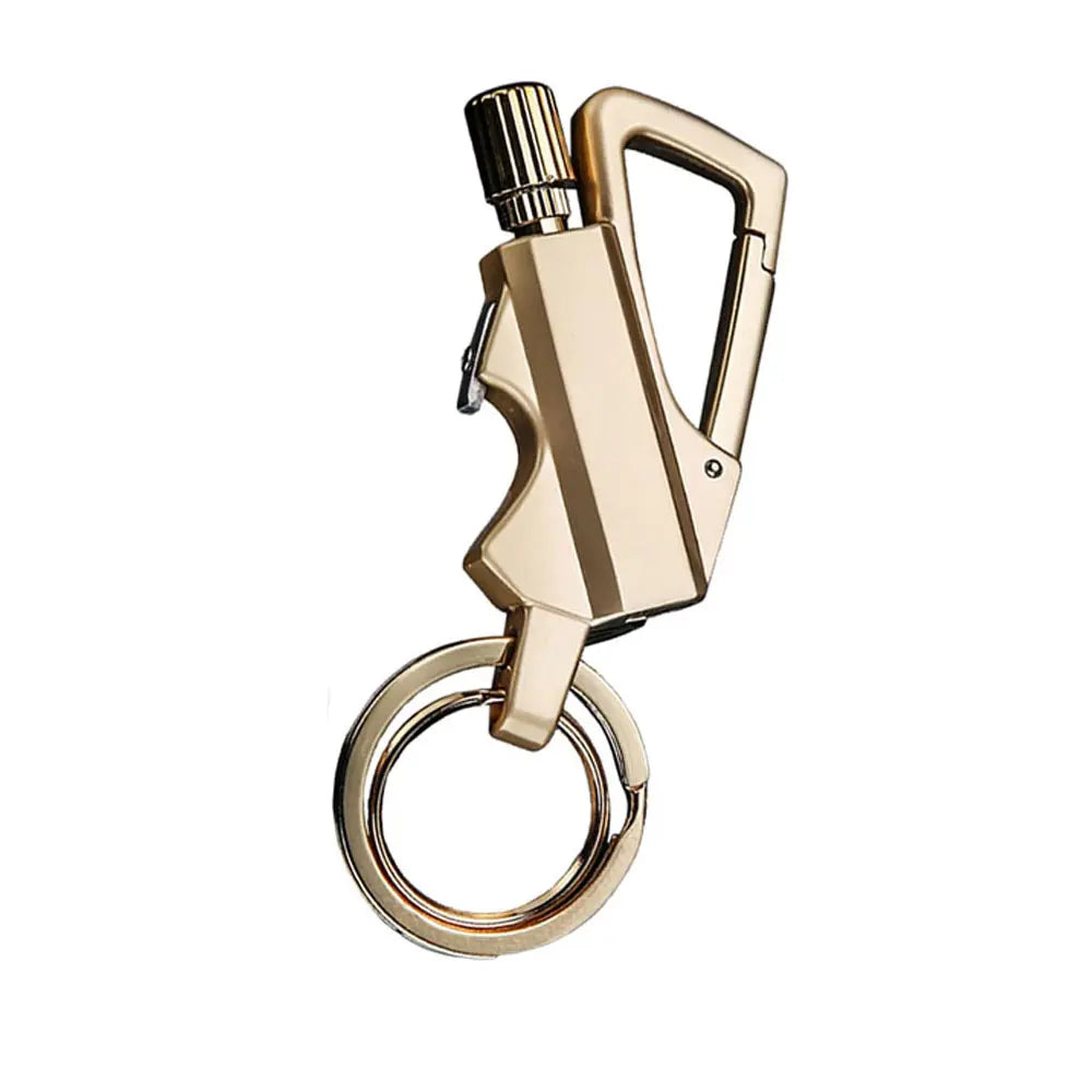 3-In-1 Utensils Multi-Tool, Portable Keychain with Bottle Opener and Lighter (Lighter Fluid Not Included)