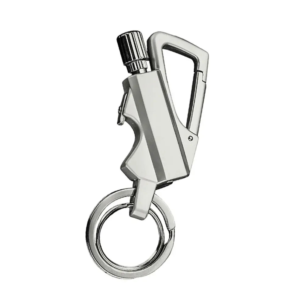 3-In-1 Utensils Multi-Tool, Portable Keychain with Bottle Opener and Lighter (Lighter Fluid Not Included)